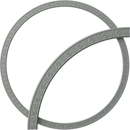 Ekena Millwork 87 3/8-in. OD x 78 3/4-in. ID x 4 3/8-in. W x 3/4-in. P Aberdeen Ceiling Ring Kit CRK87AB
